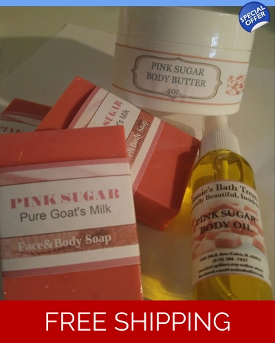 Pink Sugar Gift Set Free Bathbombs